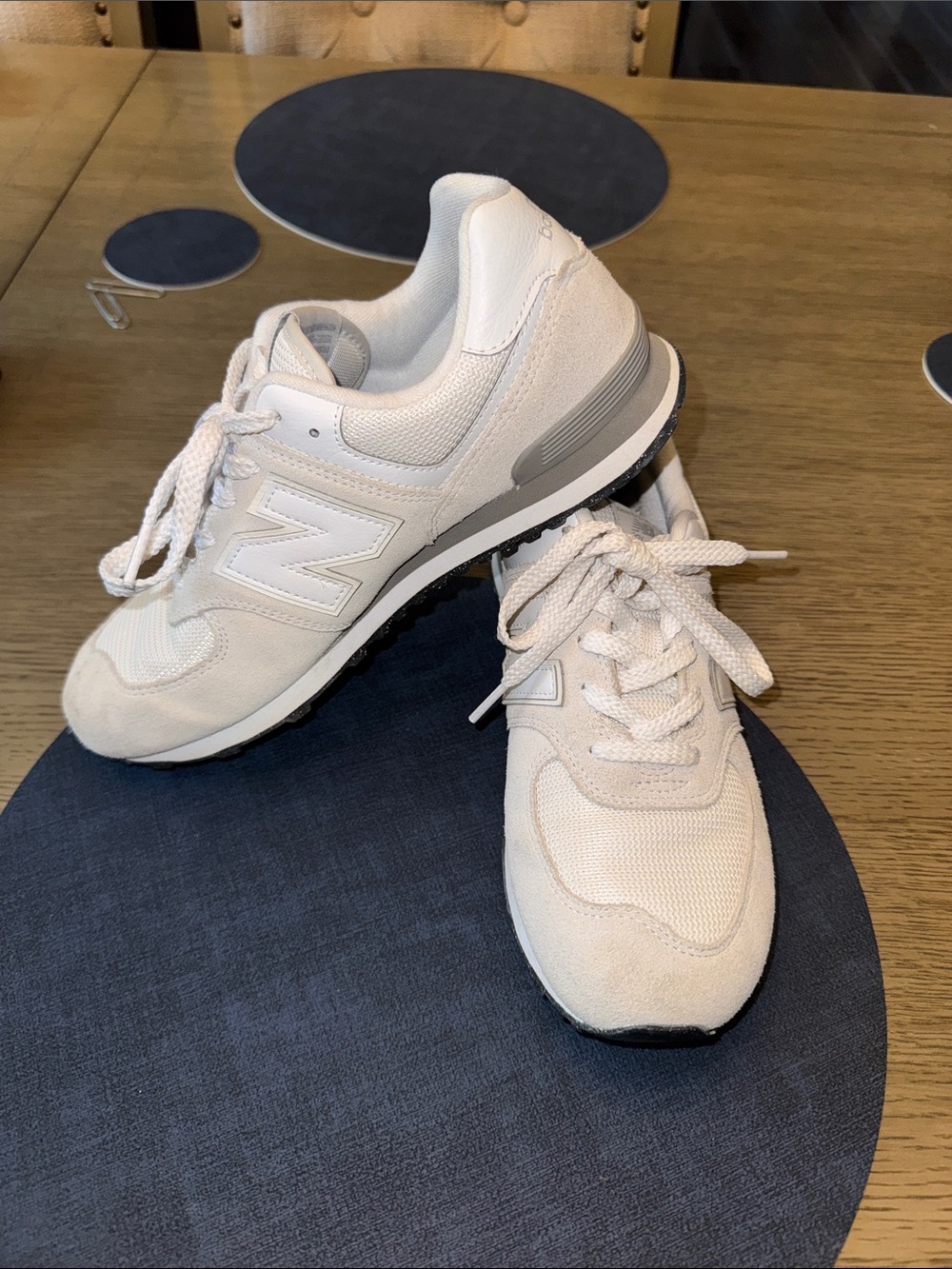 New Balance Women's Light Grey Athletic Sneakers